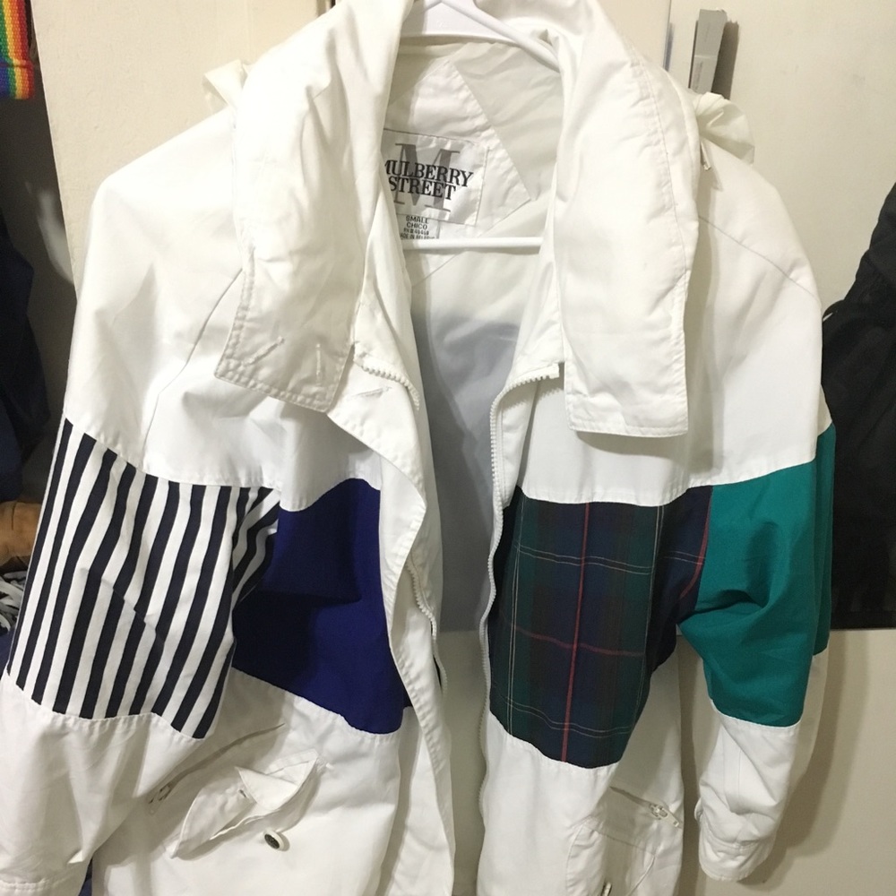 Mulberry Street zip rain coat